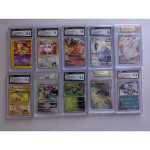 Japanese Pokémon Graded Card Lot | Mixed Graders | 9–10 Holos & Full Art